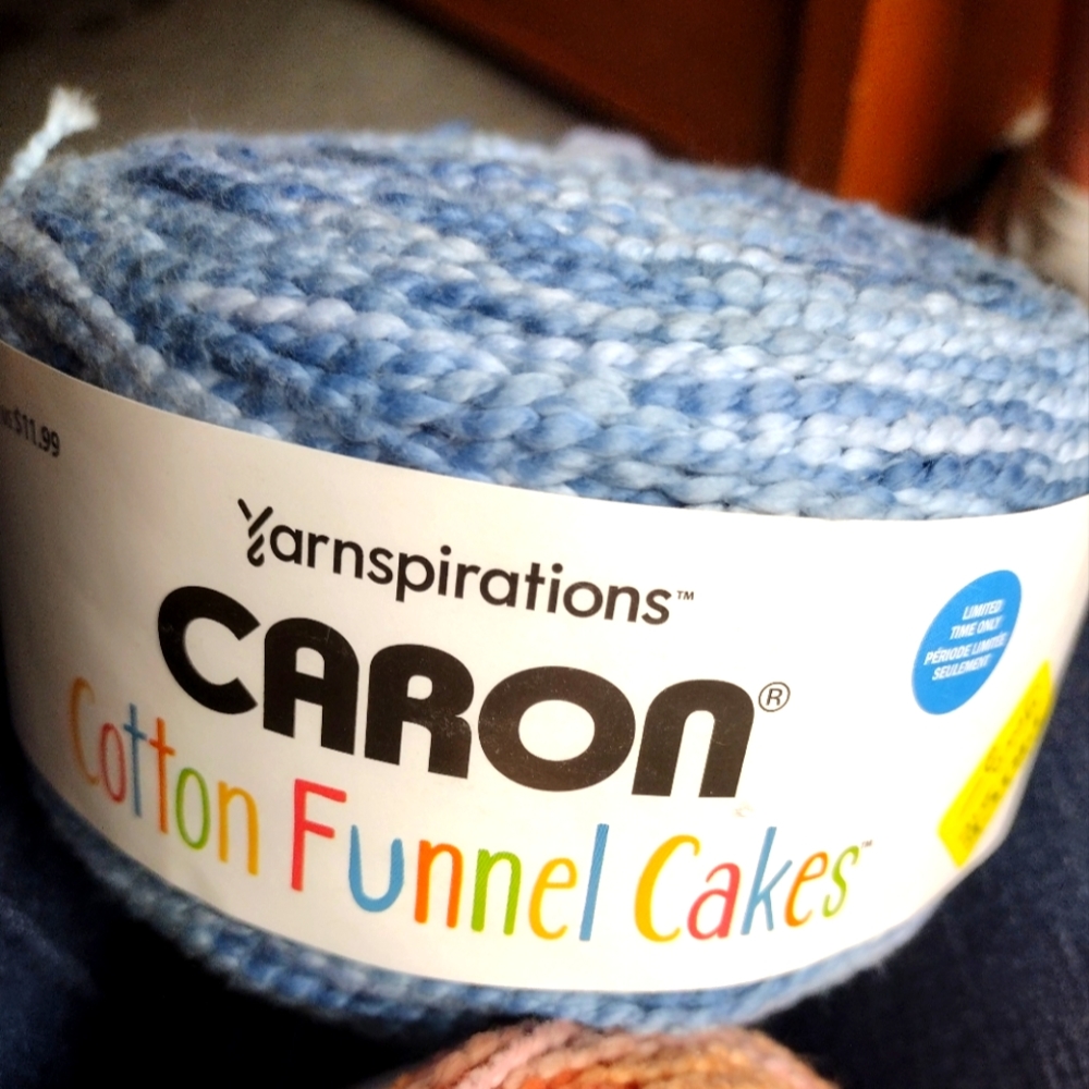 Caron Funnel Cakes blue yarn